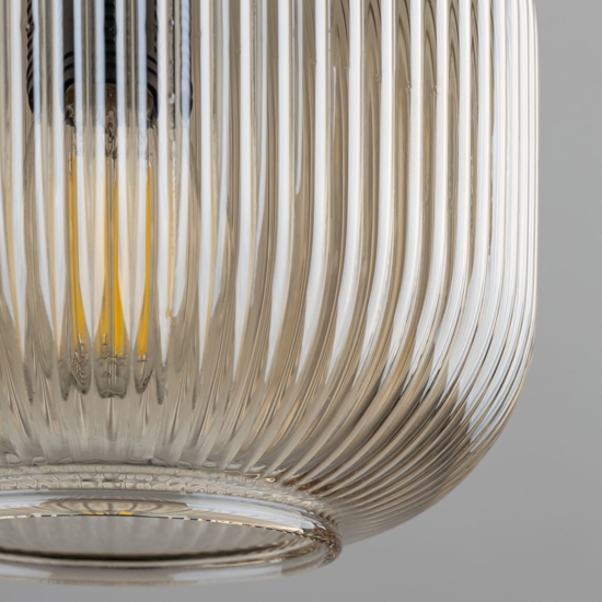 lampada a sospensione vetro ambra verde stile contemporaneo